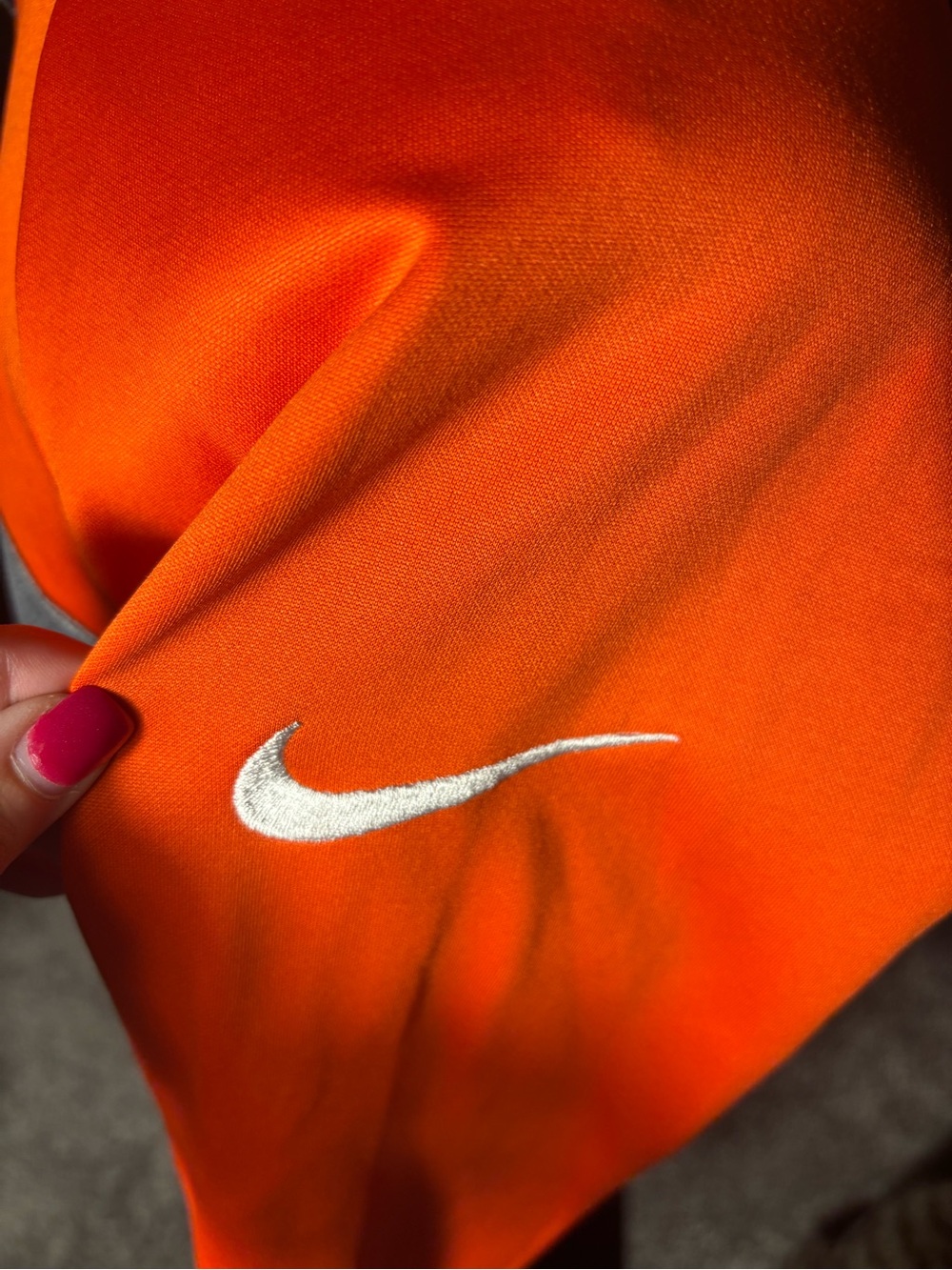 Nike Oklahoma State University Orange and Gray Quarter-Zip Pullover Size Small - Picture 4 of 5